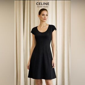 CELINE Black MODELE DEPOSE Dress